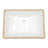 21.5"x15" White Ceramic Rectangular Undermount Bathroom Sink with Overflow
