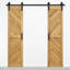Solid Oak Barn Door Unfinished-112953932