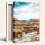 «Layered Sandstone Canyon», art mural sur toile turquoise-133465059
