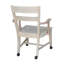 Neven Unfinished Solid Wood Armchair with Casters