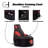 Gouchee Home Beadbox Gaming Bean Bag Chair Polyester Bean Bag Chair-546637271