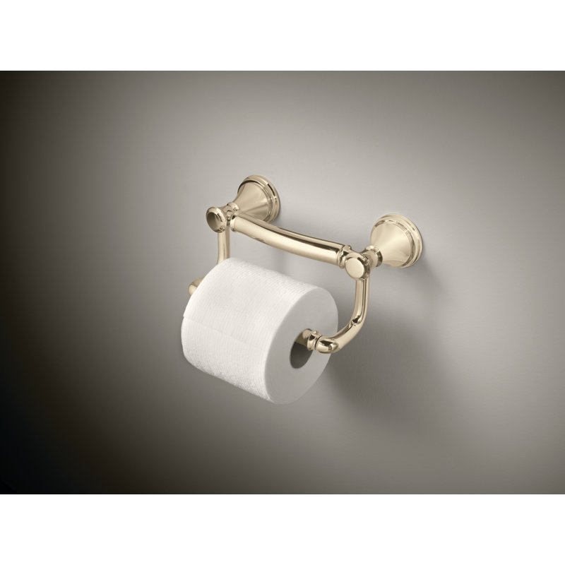 Bath Safety Wall Mount Toilet Paper Holder, Brilliance Polished Nickel