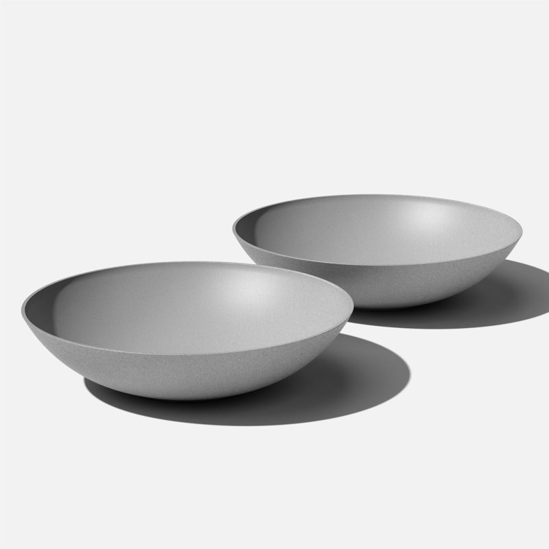 Pot à fleurs Pure Series Lane, Gris, H 8 po x l 32 po x P 32 po, Ensemble de 2