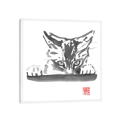 Smelling Cat by Péchane - Painting on Canvas