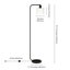 Lampe sur pied arquée 57 po Calianne-1782977642