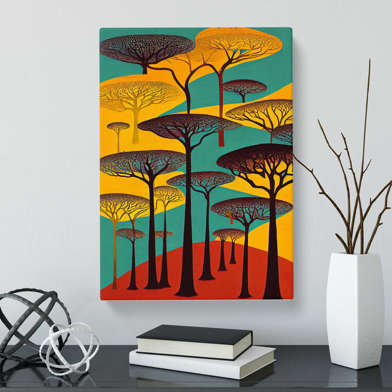 African Forest Vol.3 - Wrapped Canvas, 50cm H x 35cm W x 3cm D