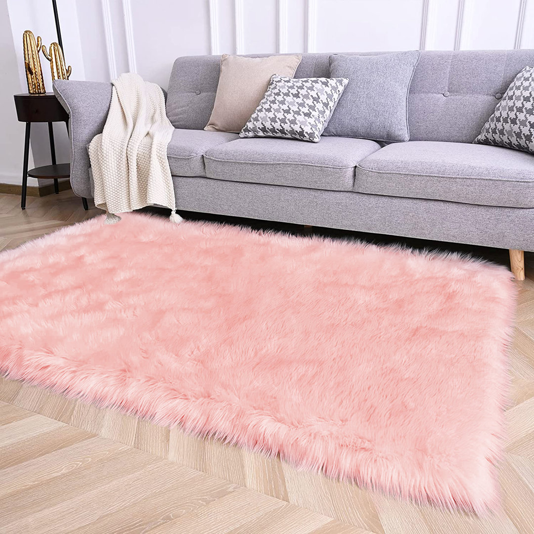 Chiemeka Faux Sheepskin Indoor Rug Mercer41 Rug