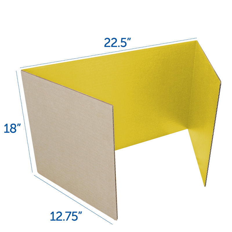 Carrelage en plastique, Jaune, H 18 po x l 48 po x P 0,16 po
