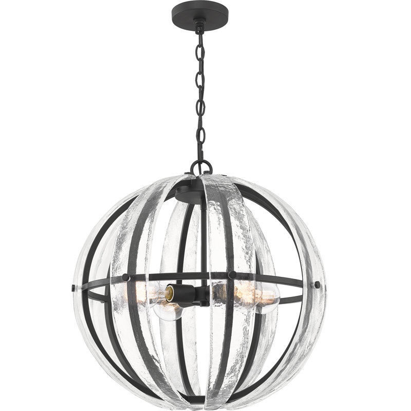 4 - Light Dimmable Globe Chandelier