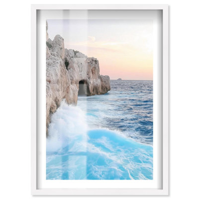 Coastal Crash I, photographie de voyage, boîte-cadre par Notoriart