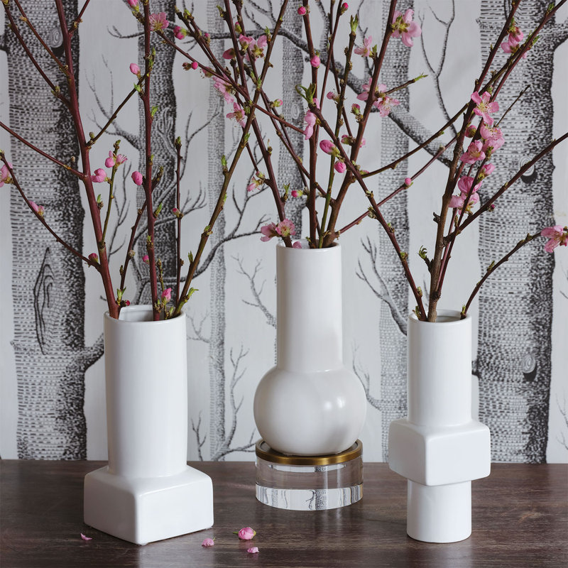 Deco Handmade Table Vase, White