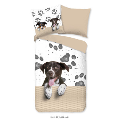 Cotton Abstract Duvet Cover with Pillowcases Included
