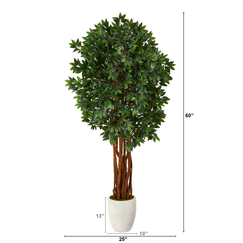 Litchi artificiel 72 po en pot