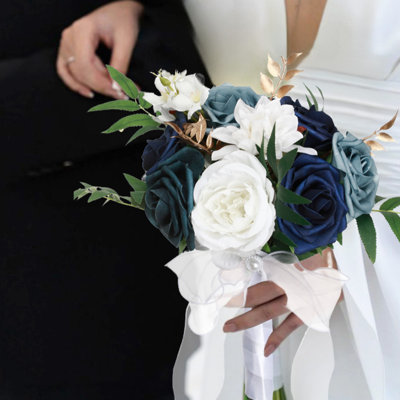 Bouquets de mariage romantiques en soie artificielle pour la mariée