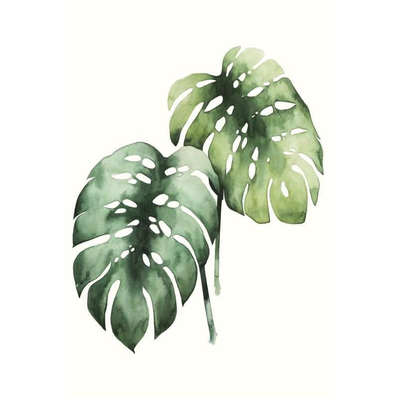 'Tropical Plant I' by Grace Popp - Painting Print, Wrapped Canvas, 30cm H x 20cm W