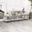 60" Glass TV Stand With Mirrored Base, 3-Tier-1274441600
