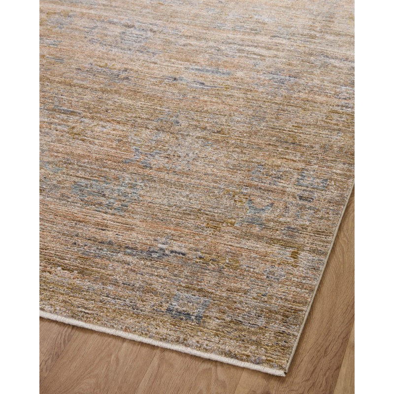 Jean Stoffer x Loloi Katherine Copper / Steel Area Rug, Square 1'6"