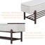 Banc de rangement rembourré de style campagnard avec caractéristiques de sécurité et confort durable-543701480-543701482