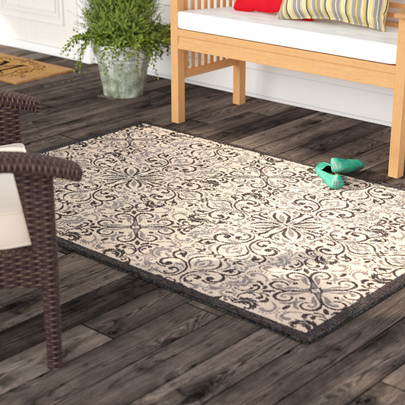 Ashby Floral Indoor / Outdoor Rug, Rectangle 9'3" x 12'9"