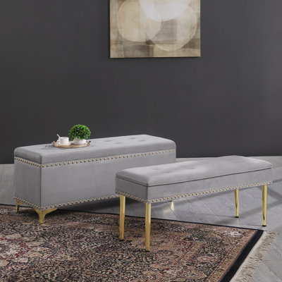 Banc de rangement rembourré Kassa