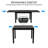 Kozyard Expandable Outdoor Patio Dining Table, 43"–86.6" Adjustable Length, All-Aluminum Frame, Weather & Rust Resistant, for Backyard, Porch, Balcony, Garden, Gray