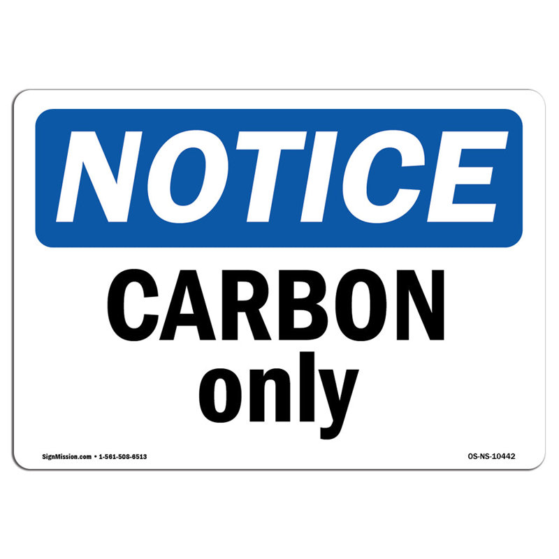 Panneau carbone seulement aluminium 12 x 18