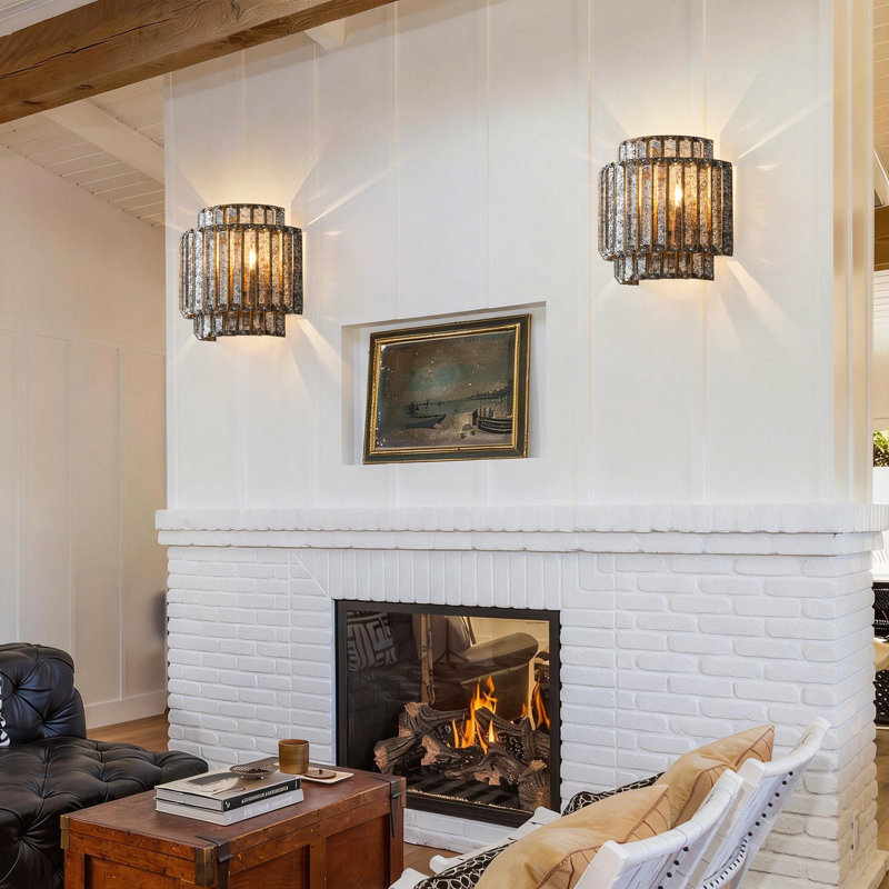 1 - Light Dimmable Flush Mounted Wall Sconce