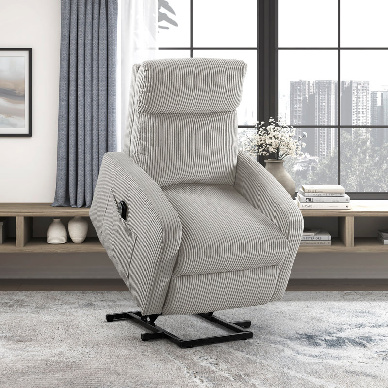 Fauteuil inclinable électrique contemporain, Gris clair
