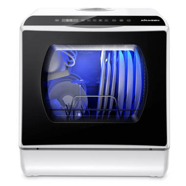 Fingerhut - BLACK+DECKER 18 Portable Dishwasher - White