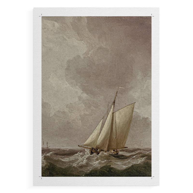 Paysage rétro CCxxv - impression sur toile seulement - non encadrée, H 18 po x l 12 po