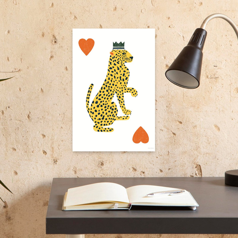 The Cheetah Card by Svetlana Aleinikova - Wrapped Canvas Print, 45.72cm H x 30.48cm W