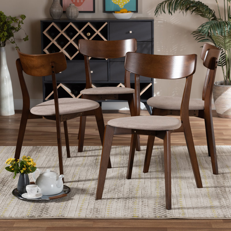 17.2'' H Upholstered Side Chair, Light Beige