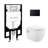 Ivy Wall-Hung Toilet Bundle 0.8/1.6 GPF Dual Flush With Flush Plate-108927918