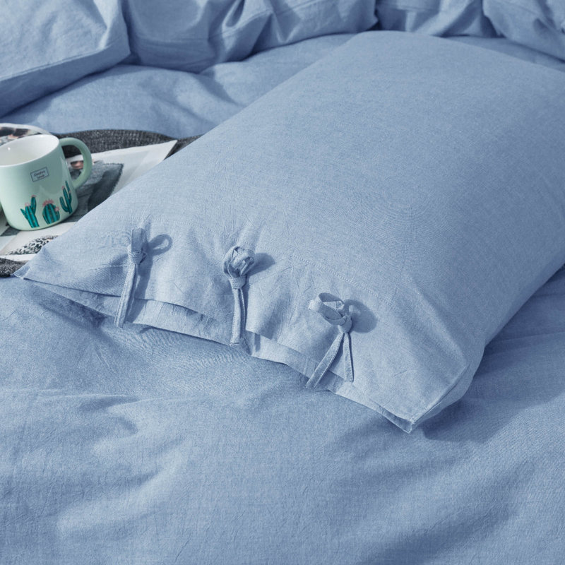 Duvet Cover, Twin Duvet Cover + 1 Sham, Light Blue