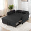 Canapé-lit Lennie avec ports USB, poignée portative, dossier réglable et 2 coussins-337182430
