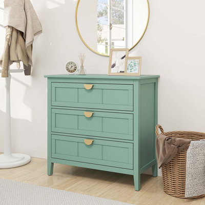 3 Drawer Cabinet, American Furniture,Suitable For Bedroom, Living Room, Study