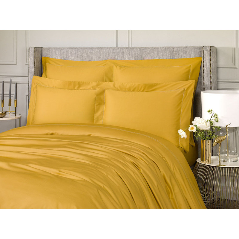 Rhapsody Pillow Sham, Euro, Mustard