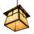 1 - Light Craftsman Brown Lantern Pendant