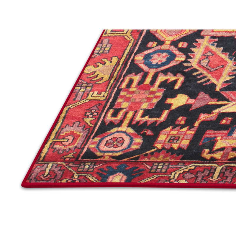 Tapis rouge à motif sud-ouest, Rectangle 5 pi x 7 pi