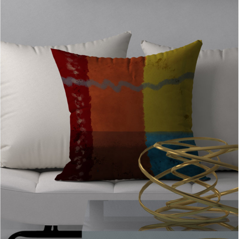 Housse de coussin carrée à losanges prix, H 18 po x l 18 po