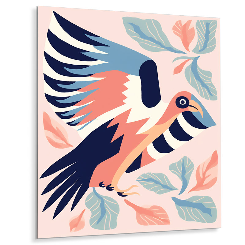Aigle rétro, reproduction d'art mural, Métal métal, H 40 po x l 30 po x P 1,5 po