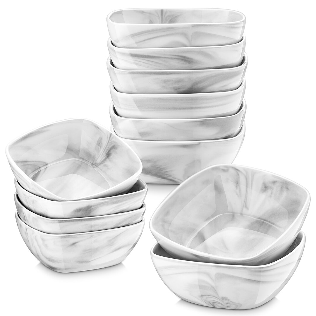 Porzellan China Quadratische Ramekin