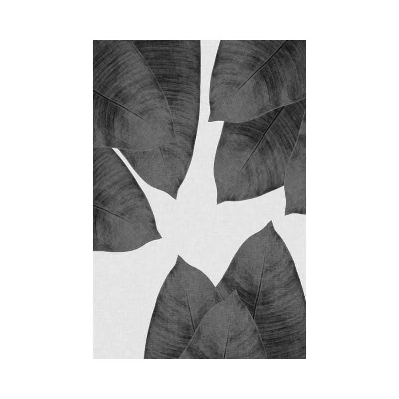 Banana Leaf I B&W by Orara Studio - Wrapped Canvas Gallery-Wrapped Canvas Giclée, 152.5 cm H x 101.5 cm W