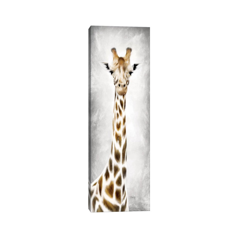 Geri la girafe - Giclée sur toile tendue avec châssis, H 72 po x l 24 po