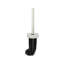 Grande brosse de toilette en métal avec support ovale-110590201