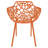 Rabia Patio Armchair – Floral Cutout Aluminum Stackable Dining Chair, UV Protected, Rust-Resistant, Indoor & Outdoor Use, Fully Assembled-567047538-622546959