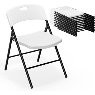 Chaise pliante en plastique empilable (ensemble de 10)