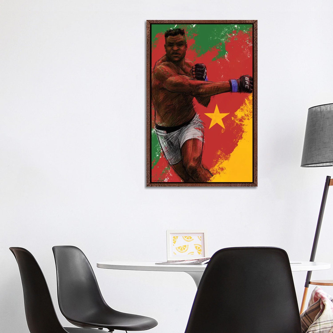 Francis Ngannou von Christian Paniagua - Gallery-Wrapped Canvas Giclée on Canvas