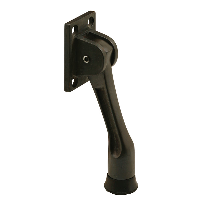Prime-Line Door Holders, 7" H x 4" W x 1.25" D, Mill Finish