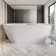 67'' Acrylic Freestanding Bathtub With Unique Diamond Pattern Design Chrome Overflow And Pop-up Drain